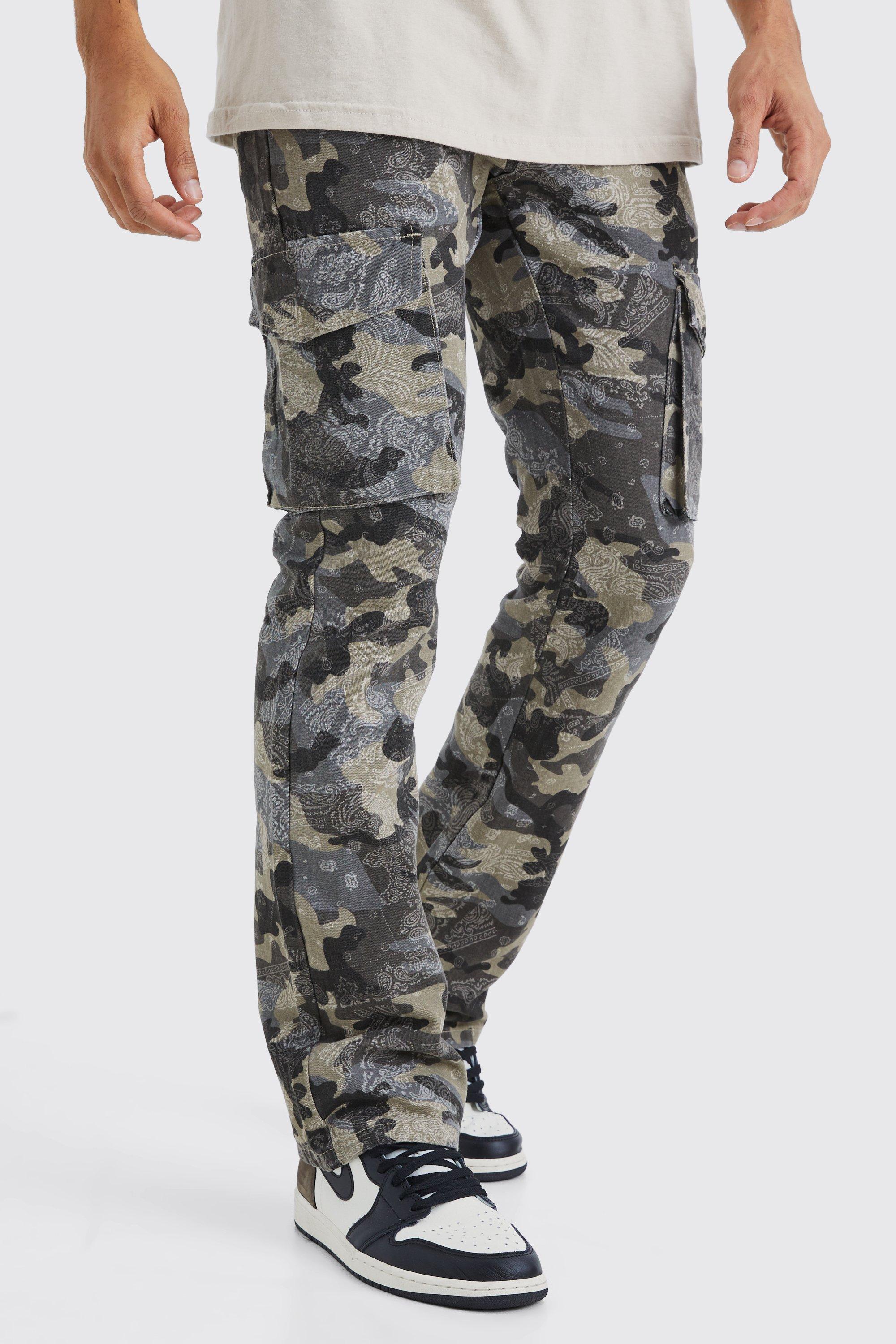 Boohooman camo sale trousers